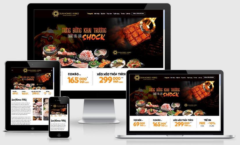 Theme WordPress Mau Website Nha Hang Lau Nuong Bbq 01
